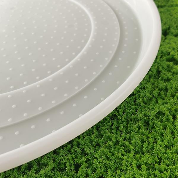 Circular Poultry Feeding Tray Easy Clean Disinfect Durability Lightweight Farms Retail