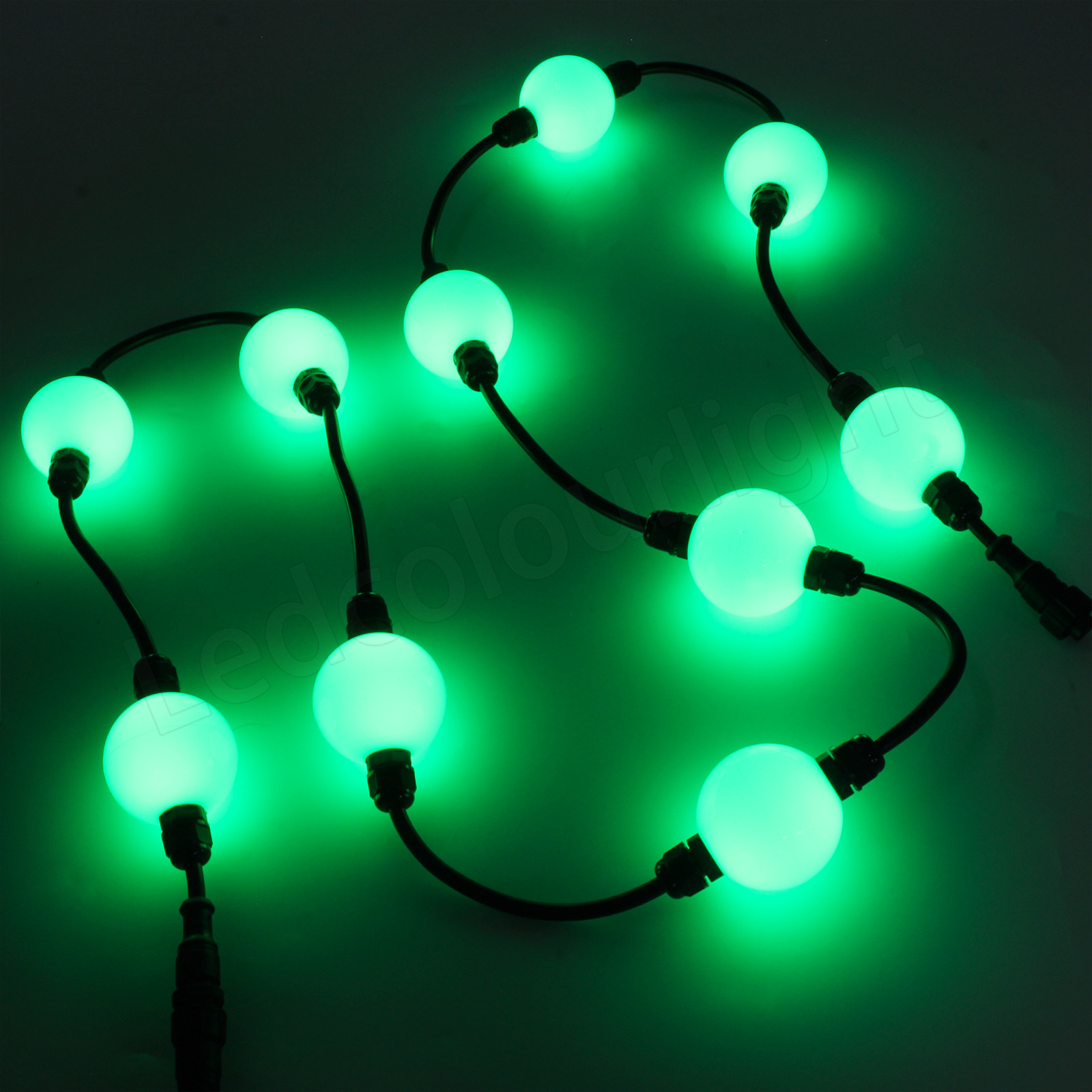 Event Wedding Lighting DMX512 RGB 50mm Milky White Acrylic 3D Ball Light String