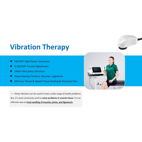 Gomecy Thérapie par ondes de choc Eélectrothérapie Ultrasons 3 en 1 Machine pour le traitement de la douleur chronique et la réparation des tissus avec l'échographie et l'électrothérapie