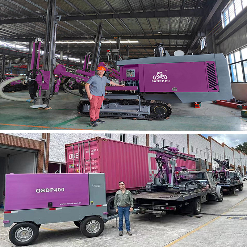 Буровая установка снаряжения бурильного молотка гидравлическая DTH Crawler верхняя с автоматической системой штанги изменяя