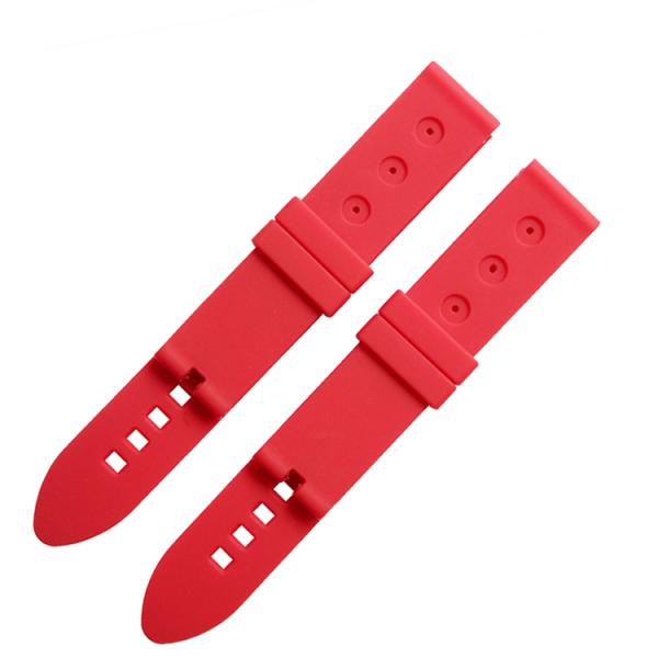 Breathable 18mm Sports Watch Rubber Strap Water Resistant CE Passed