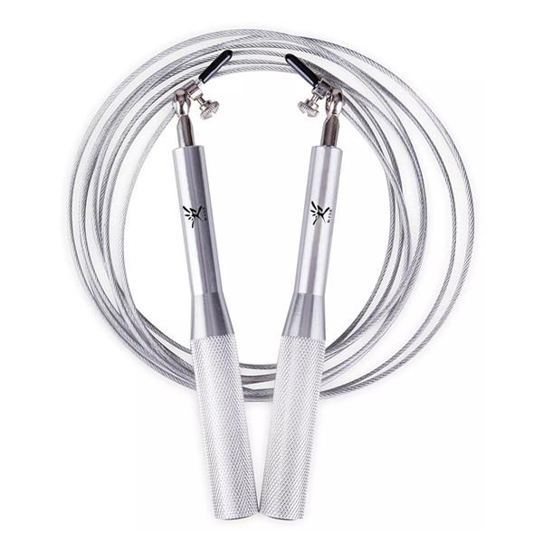 PVC Coated Steel Wire Durable Jump Ropes With Anti Slip Aluminum Handles