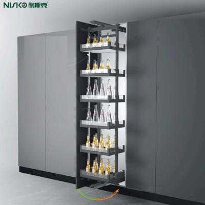 6 Estante Retirada Pantry Cocina Cesta giratoria ancho 450 mm