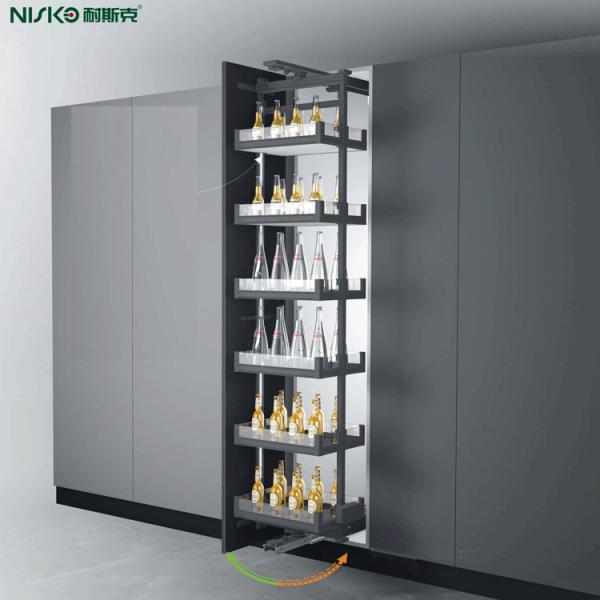 6 Estante Retirada Pantry Cocina Cesta giratoria ancho 450 mm