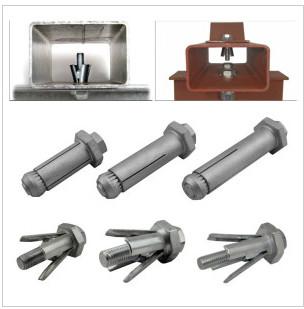 M16 Carbon steel  Zinc plated Hot dip Galanised Expansion threading Machine Anchor Bolt