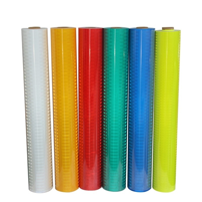Outdoor Fluorescent Yellow Reflective Permanent Vinyl Impact Resistant