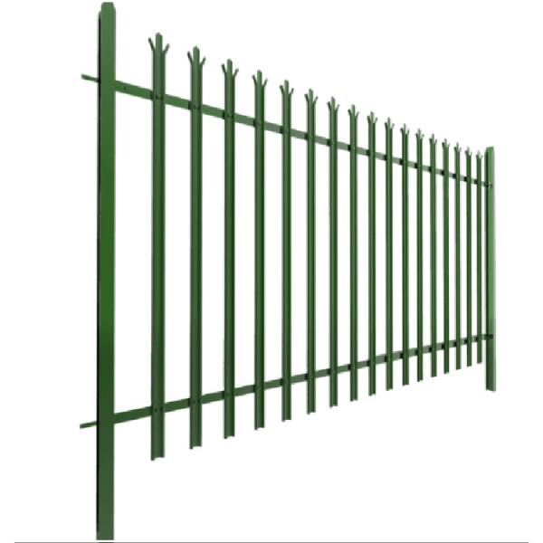 Powder Coated Galvanised Steel Palisade Fencing 1.5m Height