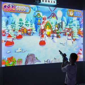 Smart Interactive Immersive Large Screen Wall Projection Games For Family
