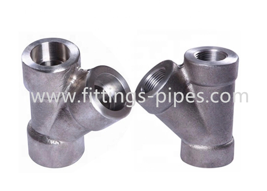 9000lb Forged Steel Pipe Fittings Tee Y Type ANSI B16.11 Standard