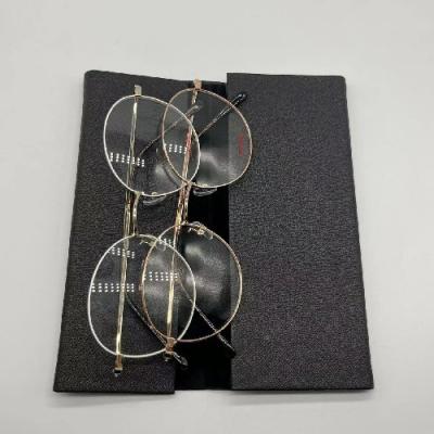 Nylon dur unisexe se pliant noir de Fasion en métal de caisse triangulaire de monocle