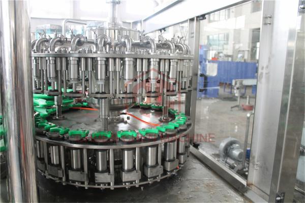 Aluminum Short Screw Cap Glass Bottle Filling Machine Vacuum Type Low Noise