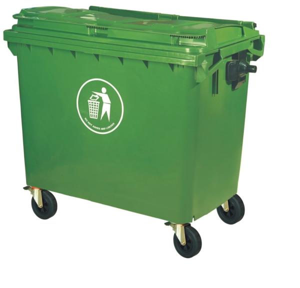 Good Quality Street garbage trash bin 660L for residential garden use trash can for the street