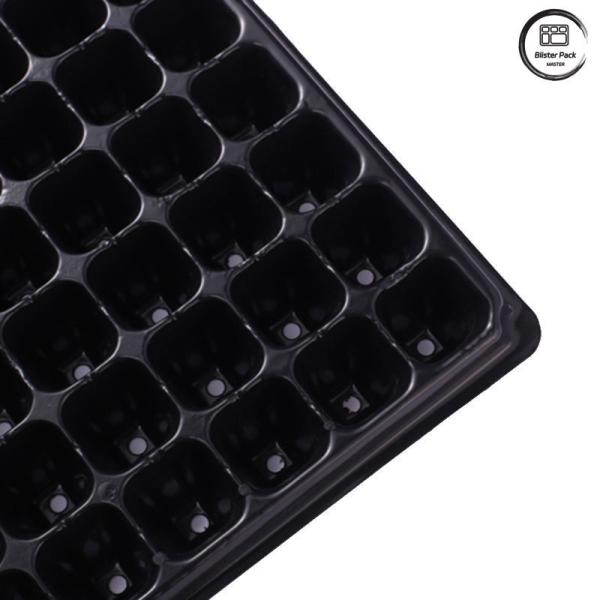 50-Cell Plug Seed Trays for Plant Propagation, Durable Plastic Nursery Seedling Starter Trays