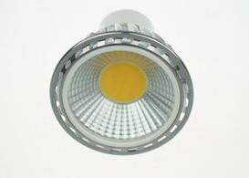 5 Watt COB Warm White LED Lamp , PC Cover GU10 High Lumen LED Lamps 60g