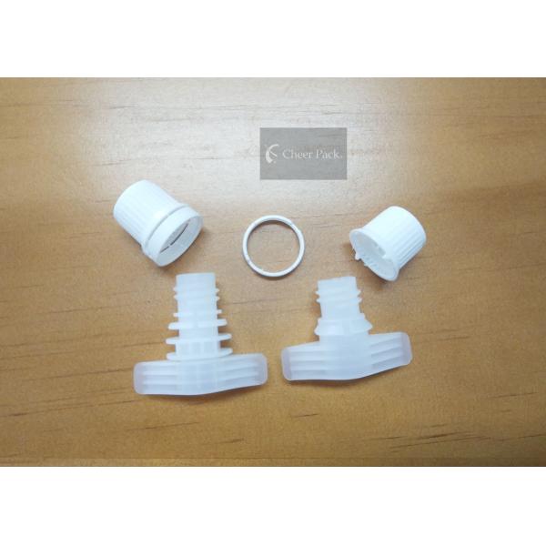 9.6mm Diameter White Pour Spout Caps For Baby Pouch Packaging