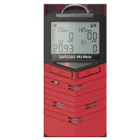 Safegas 6 en 1 detector de gas O2 H2S CO LEL CO2 Multi Detector Rojo portátil ligero para uso industrial