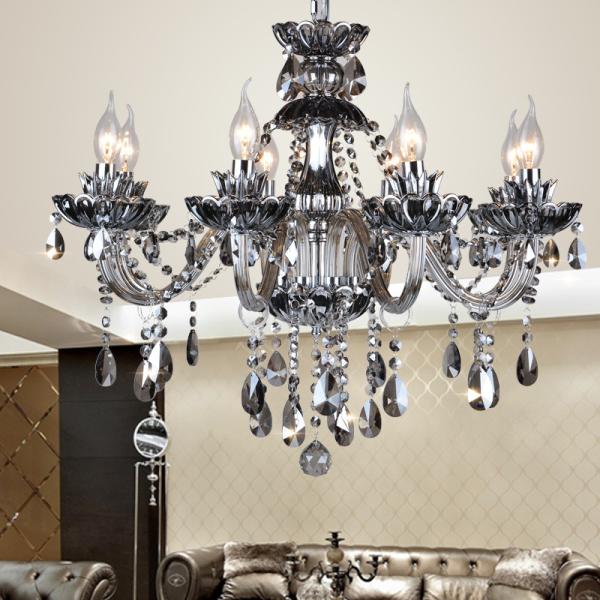 AC85 - 265V Crystal Candle Chandelier For Bedroom Decoration E14 Light Source