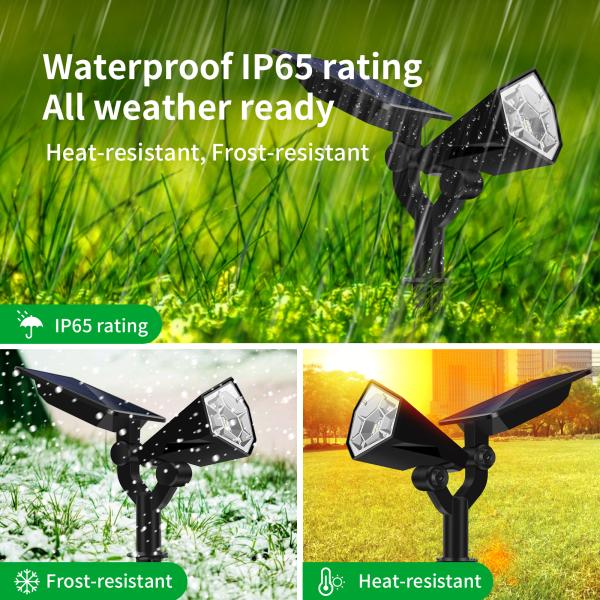 Adjustable IP65 Waterproof SMD3838 LED Outdoor Solar Spot Lights