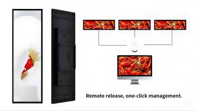 16.4 Ultra Wide Stretched Bar LCD 700 Cd/M2 IPS LCD Screens For Shelf Advertising