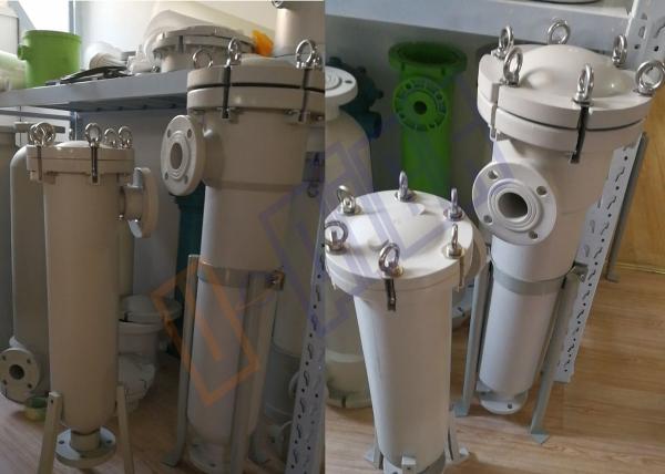Anti Corrosive PP Filter Housing / Size 2 Water Filter Housing For Chemical Industry