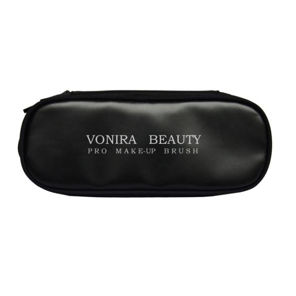 Профессиональный держатель косметик черноты большой емкости сумки щетки макияжа молний двойника