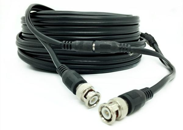 Fez pre ao cabo 20M da câmera do CCTV do co-axial de RG59P 30M 40M Patch Cord BNC e conector da C.C.