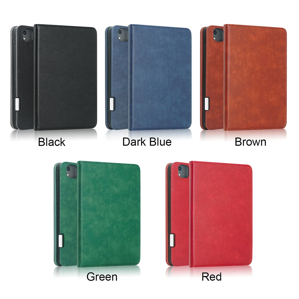 Laudtec Fold Stand Leather Flip Case for iPad Air 11 2025 PU Leather Folio Cover Flip Stand Shell for iPad Air 5