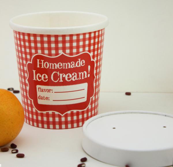 Restaurant Take Away Paper Soup Cups With Lids Biodegradable Anti - Breakage