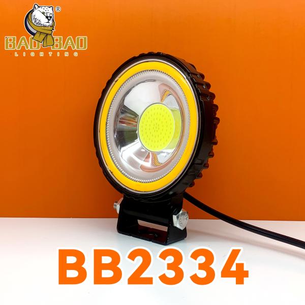 Circle Yellow White Flashing Red Warning Truck LED Headlight 4x4 Car Offroad Work Light