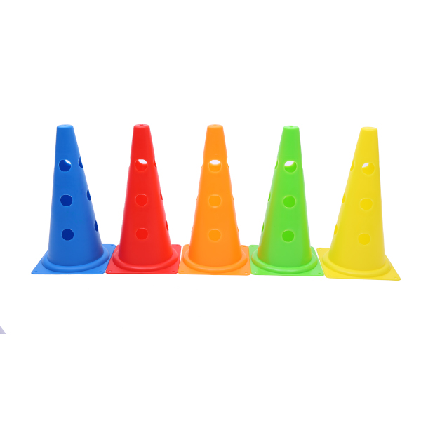 38cm 48cm Soccer Training Equipment Plastic Football Cones Colorful