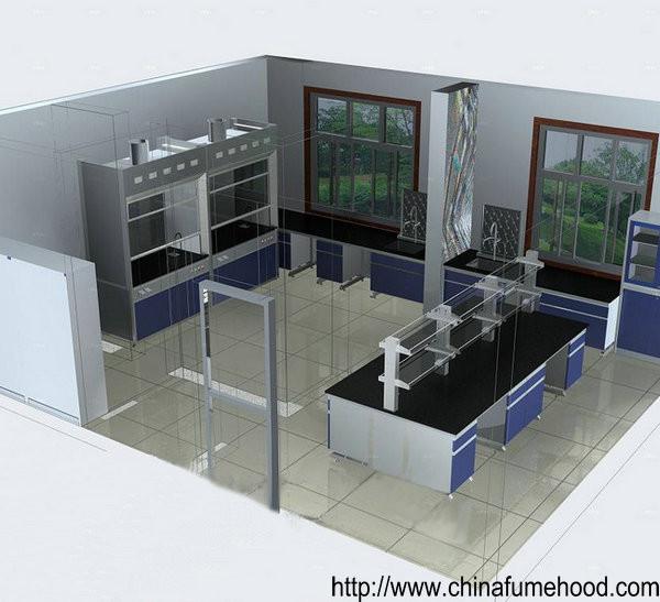 Exhaust Chemical Fume Hood With PP Material For Lab Distributors