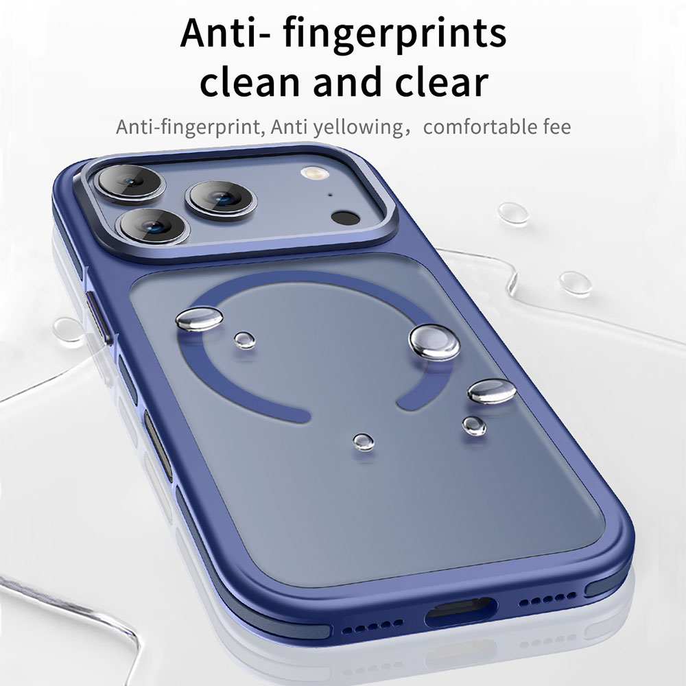 Magnetic Shockproof Case for iPhone 17 16 Pro Max Luxury Skin Feeling Matte Cover with Metal Lens Frame Mobile Phone Shell