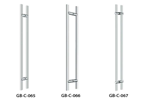 Non - Toxic Stainless Steel Pull Handles , High Intensity Long Bar Door Handles