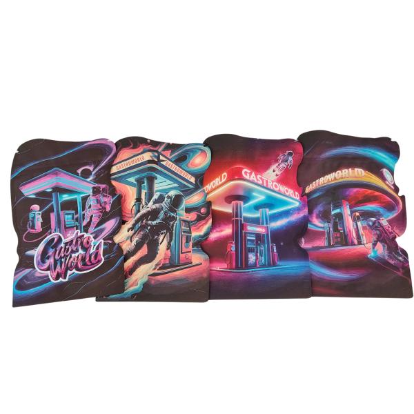  Irregular Shape Die Cut Mylar Bags For Cookie GummiesTobacco PET Plastic Bag With Child Proof Zipper Bags
