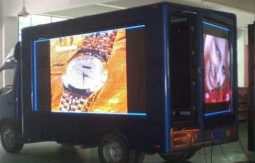P16mm Movable Advertising Truck Mounted LED Display Screen Outdoor IP65