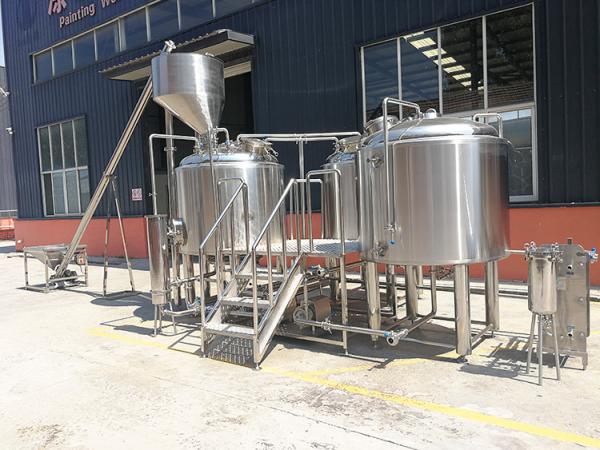 SS304 Material Small Microbrewery Equipment , Automated Beer Brewing System