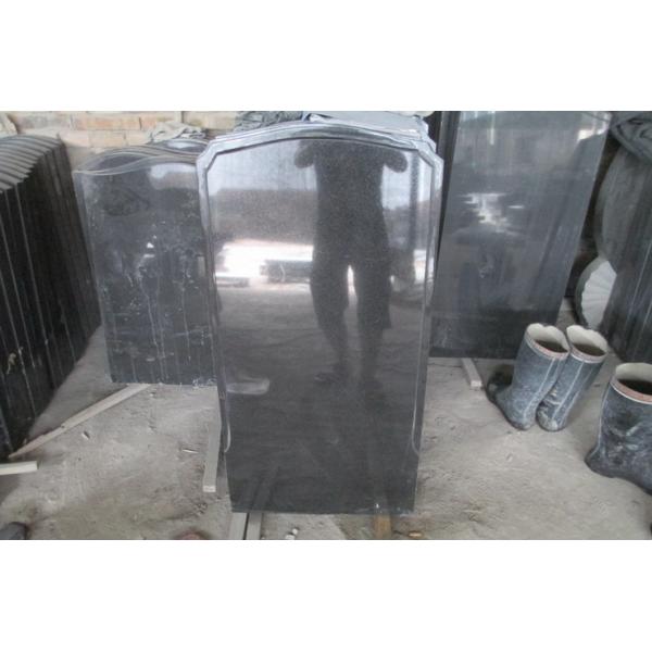 indian black granite polished antique headstone