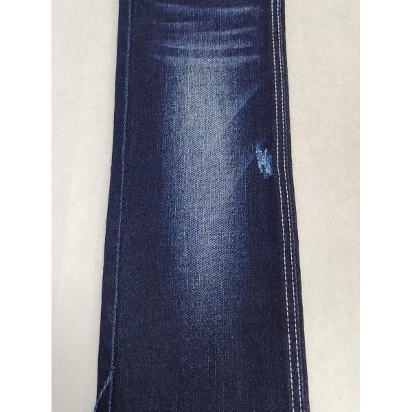 10.7oz Dark Indigo Stretch Denim Fabric 3/1 Right Twill 8S For Boyfriend Jeans