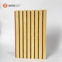 Résistant au feu et panneaux acoustiques en MDF à rainures Finition en mélamine pour la décoration murale