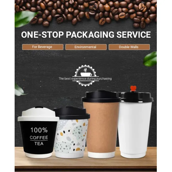 Custom Design Coffee Packaging Cardboard Cup Sleeves for Hot Drinks Coffee Cups