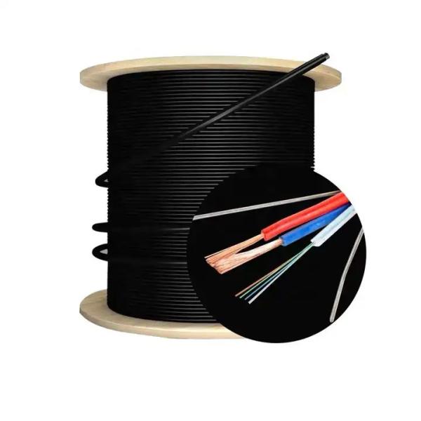 Corning Hybrid Fiber Optic Cable Waterproof With Bare Copper Conductor
