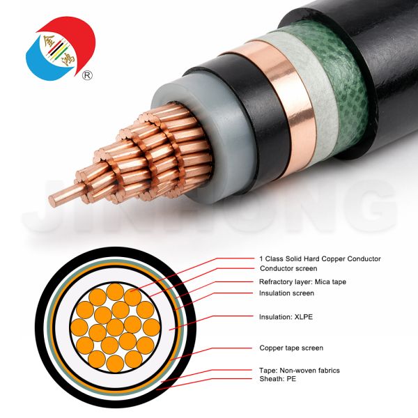 WDZN-YJY 8.7/15kV MV Power Cable for Industrial Electrical Transmission