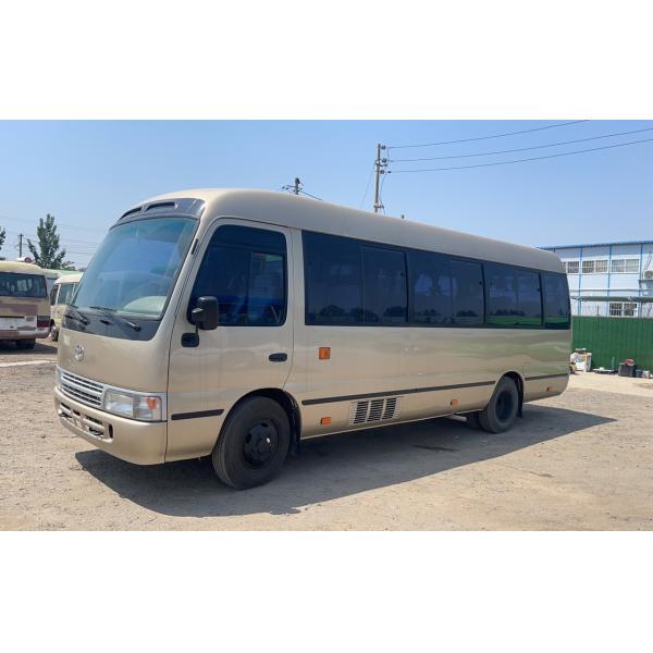 Diesel Fuel Type 30 Seats Toyo Ta Coaster Tourist Coach Bus with Max Power of 113/5200kw