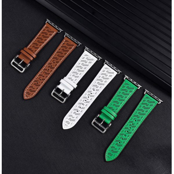 Irregular Polka Dot Genuine Leather Strap · 38~49mm | OEM