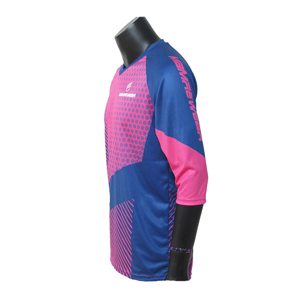 New Style 3/4 Sleeve Free Design Custom MTB Jersey Anti Bacterial Lightweight