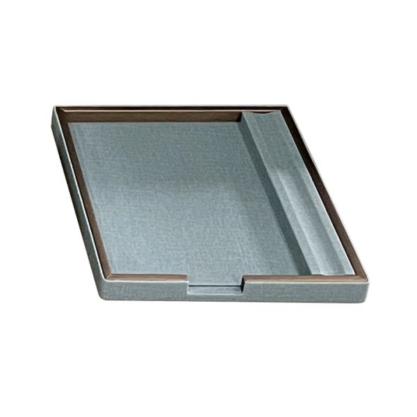 Hotel Guestroom Leather Blue Note Pad Box