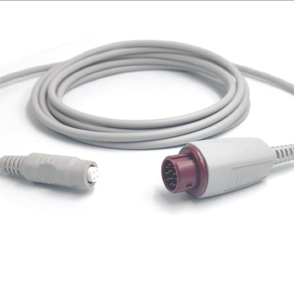 12pin Medical IBP Adapter Cable Compatible Mindray 3mtr
