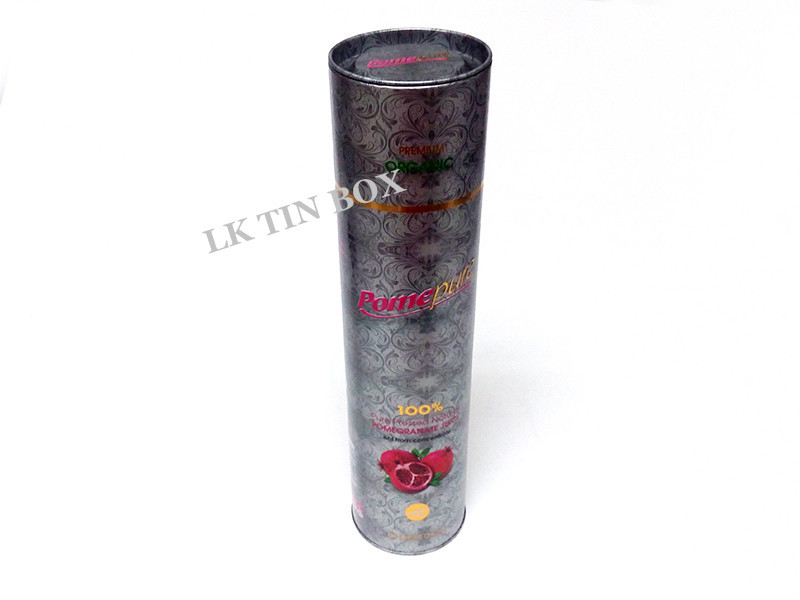 Cylinder 750ml Red Wine Bottle Packaging Box With Plug In Lid And Embossing