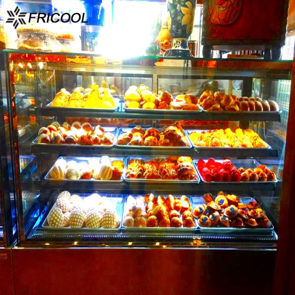 Straight angle showcase sliding door back cake display case cake fridge with CE/ETL
