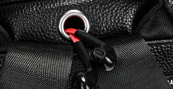 Real Leather Laptop Backpack , Hiking Briefcase Black Backpack Purse For Women